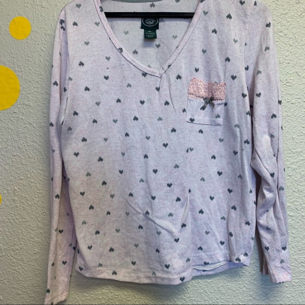 Laura Ashley super soft PJ top pink XL